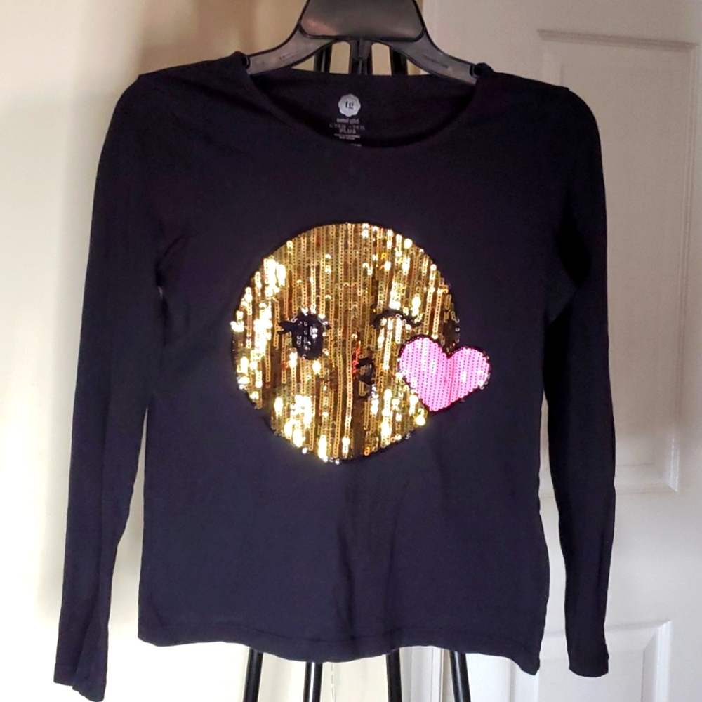 GIRL'S TOTAL GIRL LONG SLEEVE TOP PLUS SIZE LARGE/14.5 - 16.5